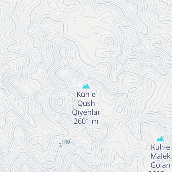 Map of Kūh-e Qūsh Qīyehlar