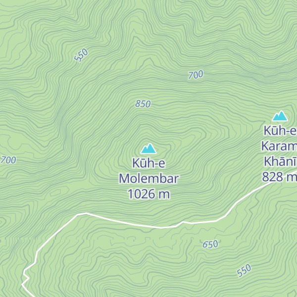 Map of Kūh-e Molembar