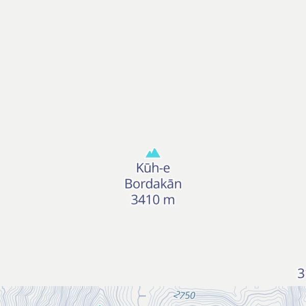 Map of Kūh-e Bordakān