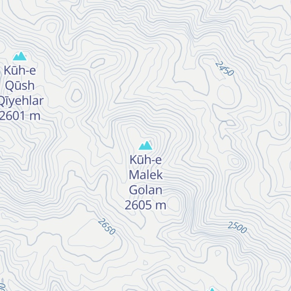 Map of Kūh-e Malek Golan