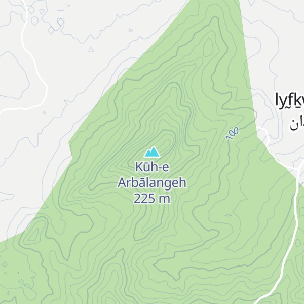 Map of Kūh-e Arbālangeh