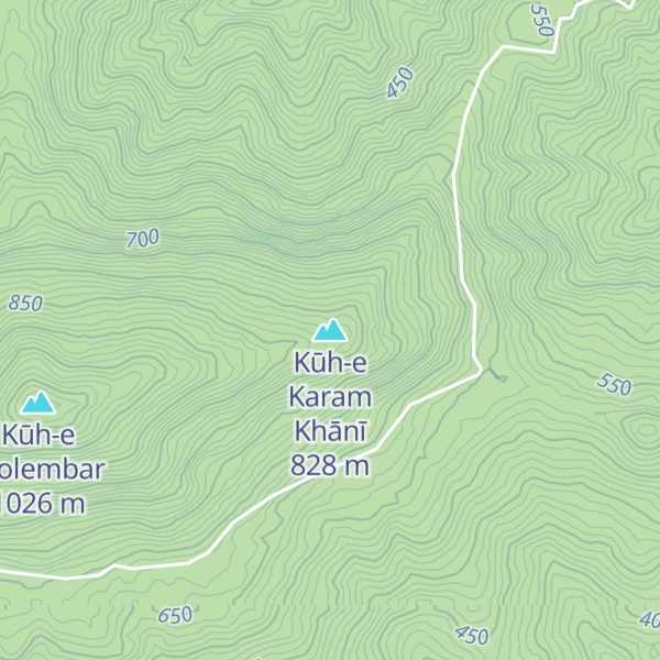 Map of Kūh-e Karam Khānī