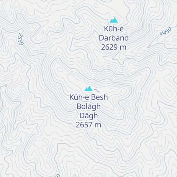 Map of Kūh-e Besh Bolāgh Dāgh