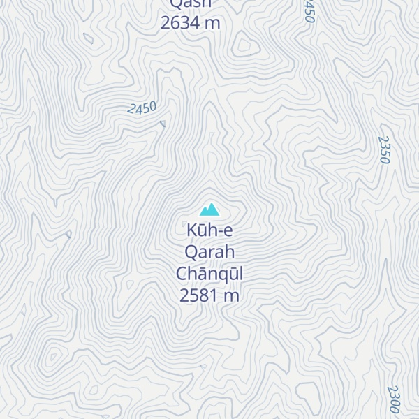 Map of Kūh-e Qarah Chānqūl
