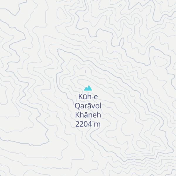 Map of Kūh-e Qarāvol Khāneh