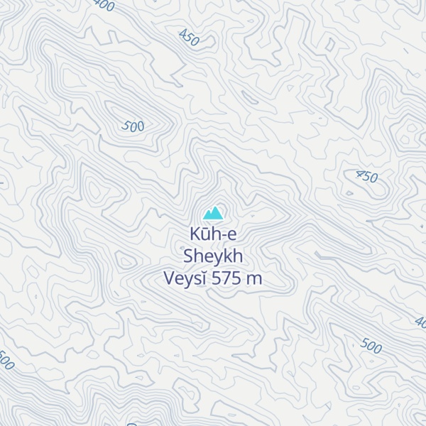 Map of Kūh-e Sheykh Veysĭ