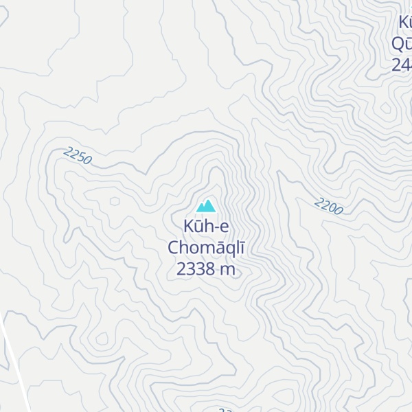 Map of Kūh-e Chomāqlī