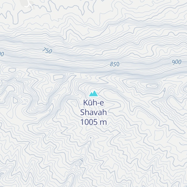 Map of Kūh-e Shavah