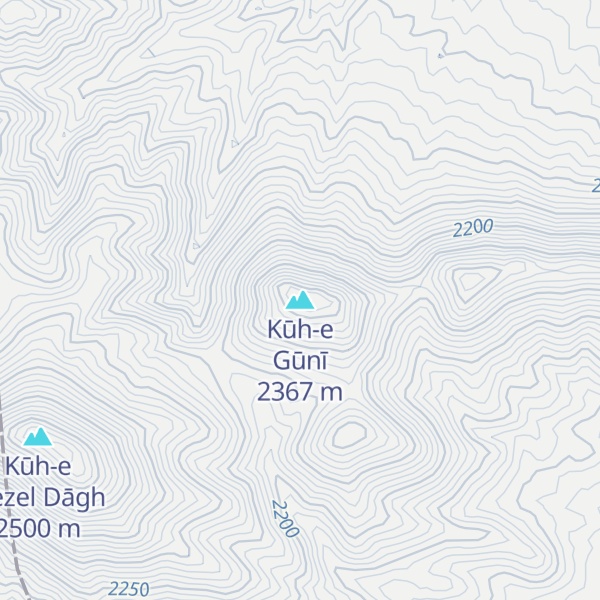 Map of Kūh-e Gūnī