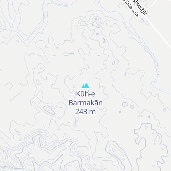 Map of Kūh-e Barmakān