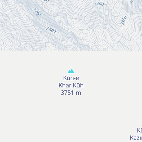 Map of Kūh-e Khar Kūh