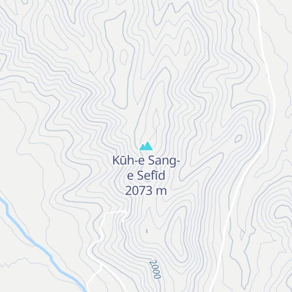 Map of Kūh-e Sang-e Sefīd