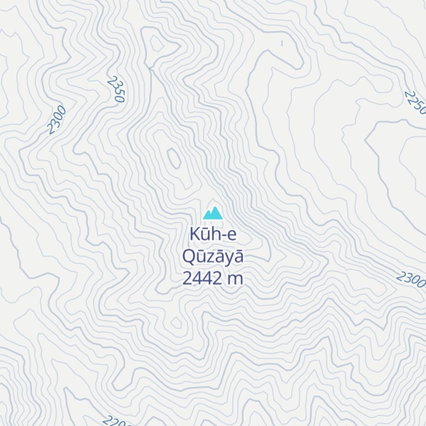 Map of Kūh-e Qūzāyā