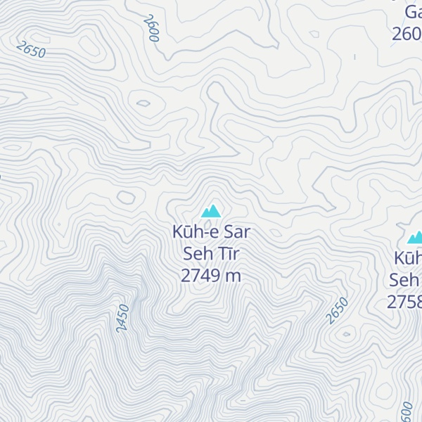 Map of Kūh-e Sar Seh Tīr