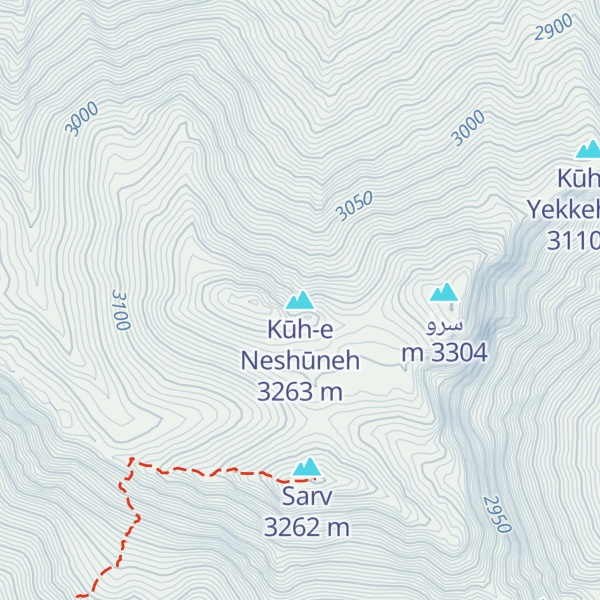 Map of Kūh-e Neshūneh