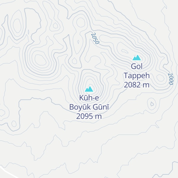 Map of Kūh-e Boyūk Gūnī