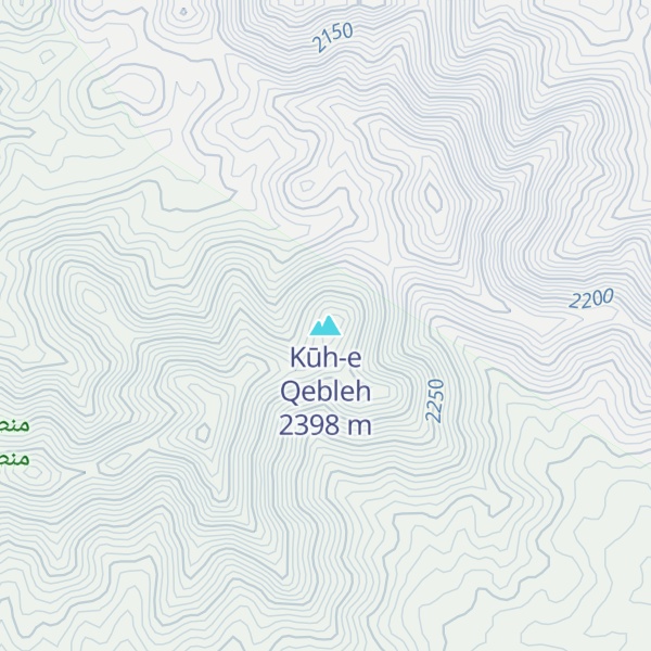 Map of Kūh-e Qebleh