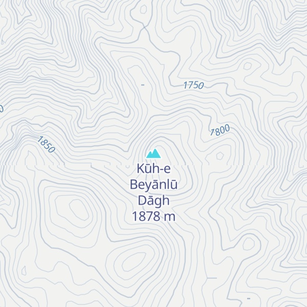 Map of Kūh-e Beyānlū Dāgh