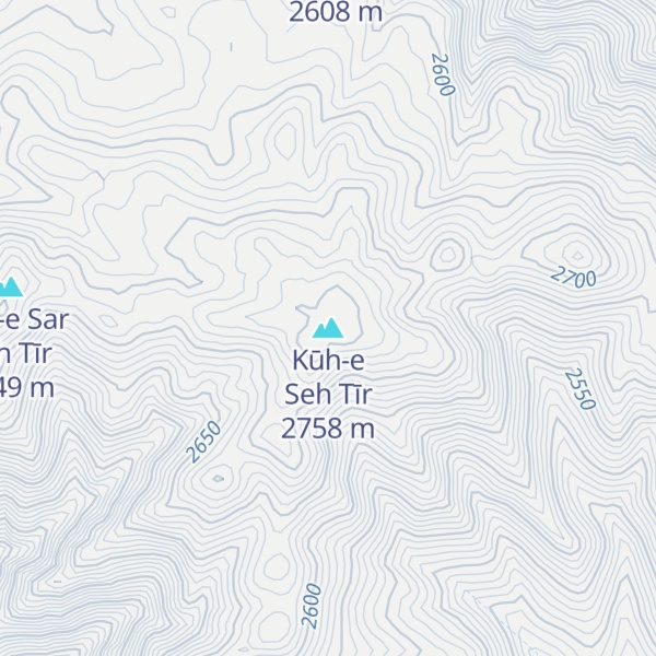 Map of Kūh-e Seh Tīr