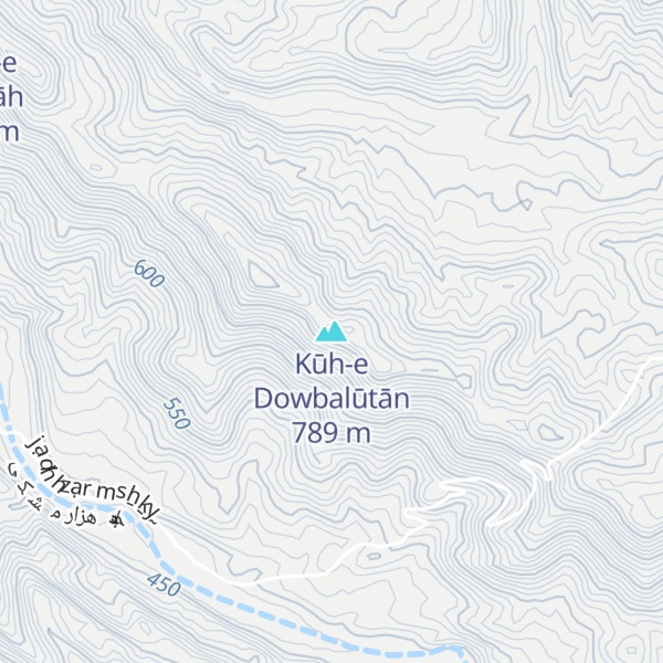 Map of Kūh-e Dowbalūtān