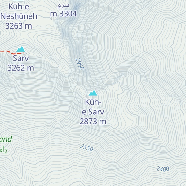Map of Kūh-e Sarv