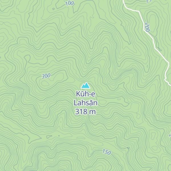Map of Kūh-e Lahsān