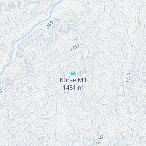 Map of Kūh-e Mīl
