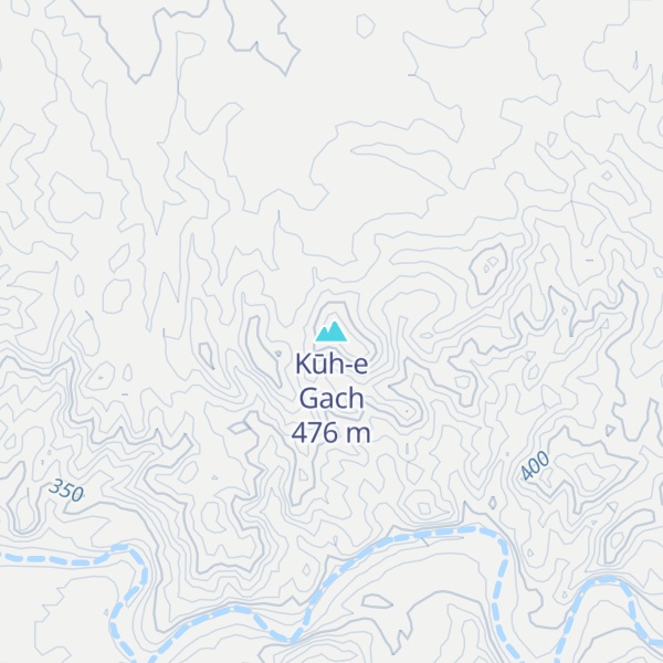Map of Kūh-e Gach