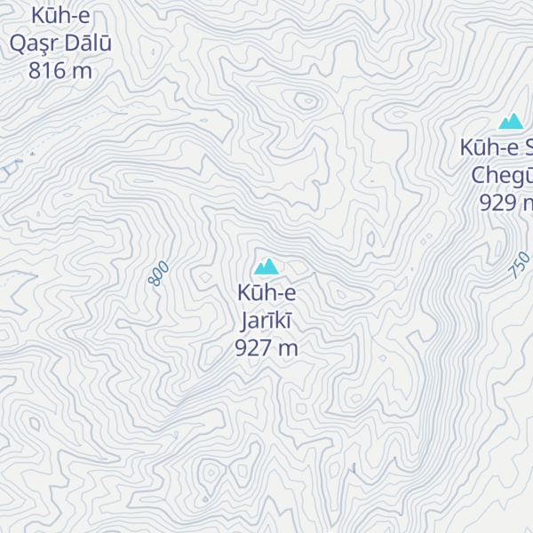 Map of Kūh-e Jarīkī