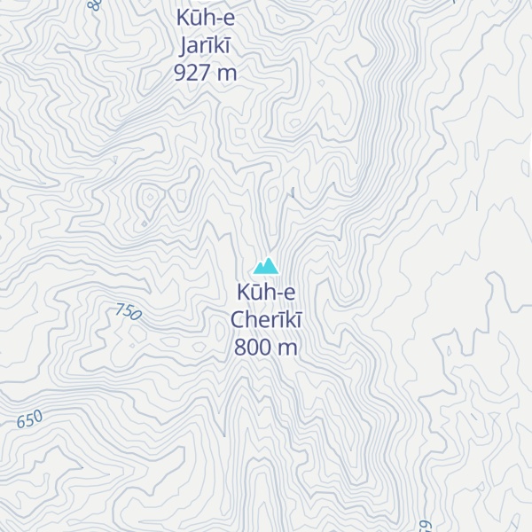Map of Kūh-e Cherīkī