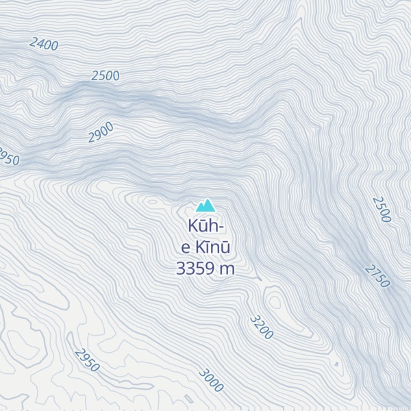 Map of Kūh-e Kīnū