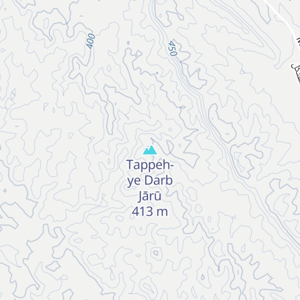 Map of Tappeh-ye Darb Jārū