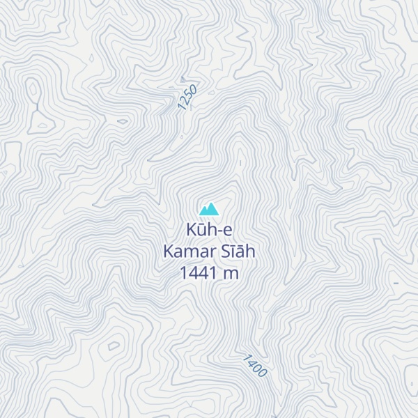 Map of Kūh-e Kamar Sīāh