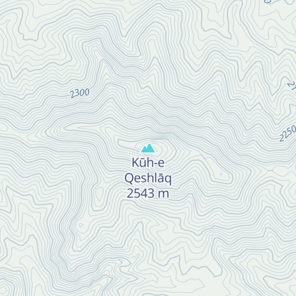 Map of Kūh-e Qeshlāq
