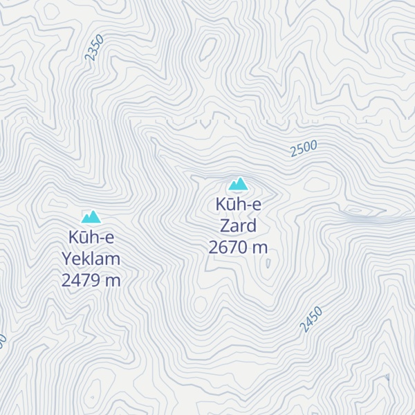 Map of Kūh-e Sārī Qayeh