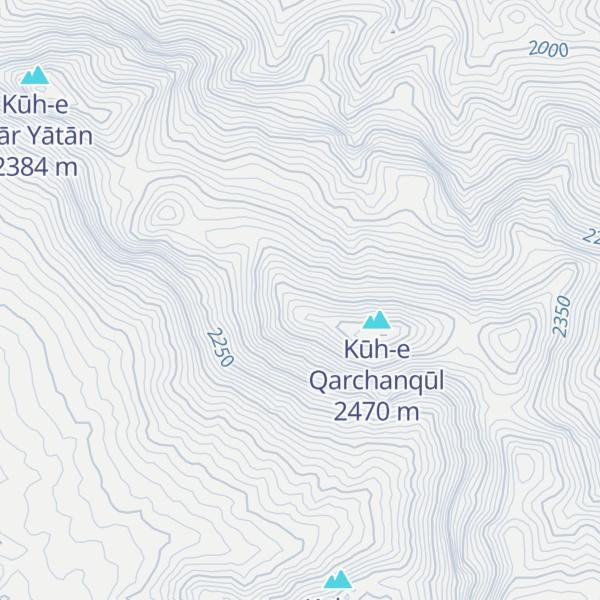 Map of Kūh-e Barakchū