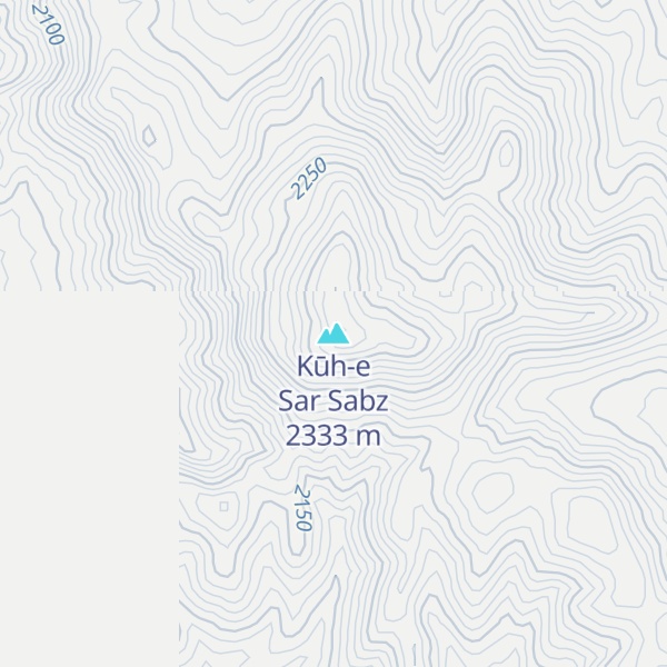 Map of Kūh-e Sar Sabz