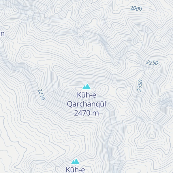 Map of Kūh-e Qarchanqūl
