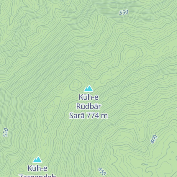 Map of Kūh-e Rūdbār Sarā