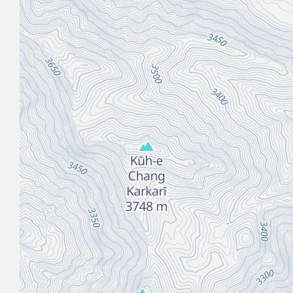 Map of Kūh-e Chang Karkarī