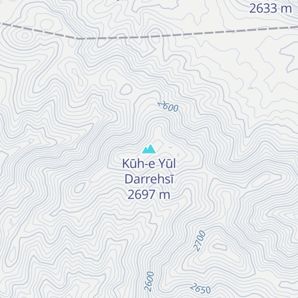 Map of Kūh-e Yūl Darrehsī