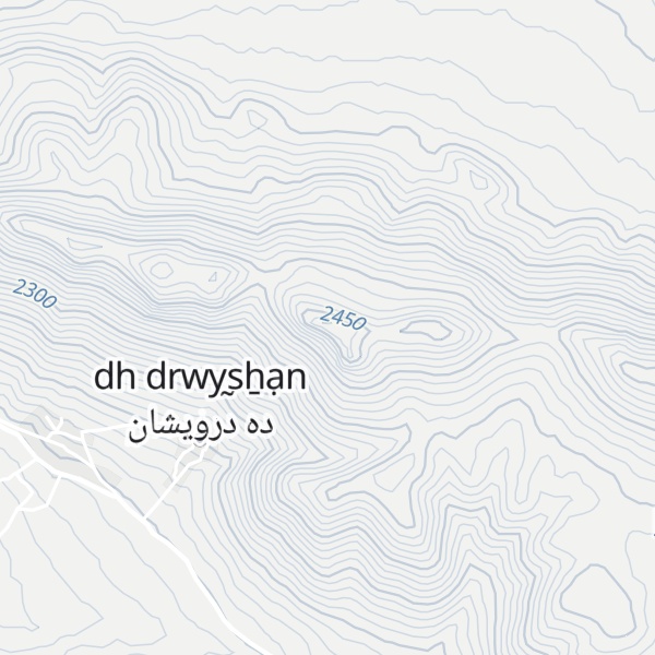 Map of Kūh-e Seh Kūheh-ye Ḩājjīābād