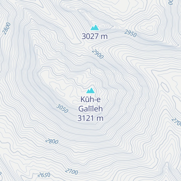 Map of Kūh-e Galīleh