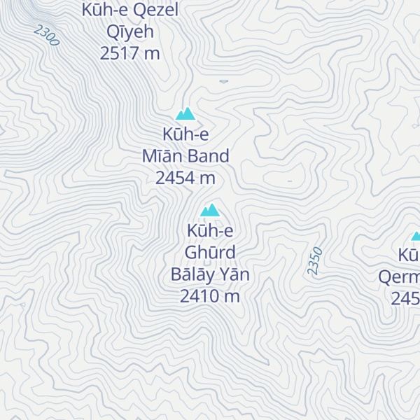 Map of Kūh-e Ghūrd Bālāy Yān