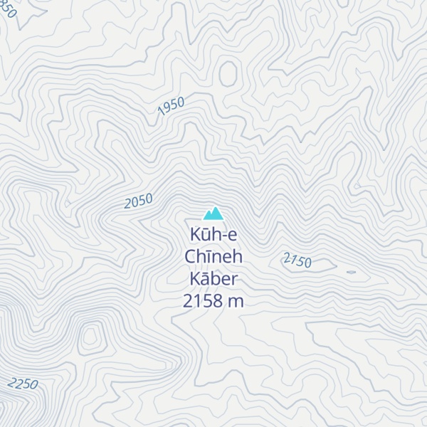 Map of Kūh-e Chīneh Kāber