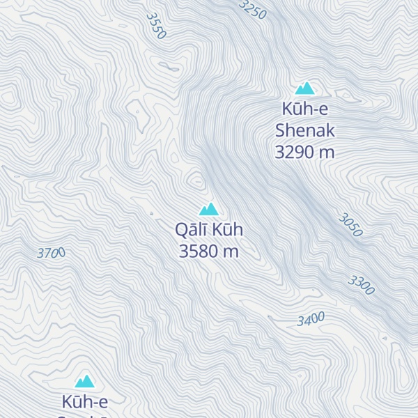 Map of Qālī Kūh