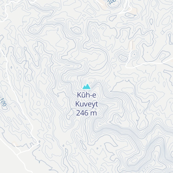 Map of Kūh-e Kuveyt