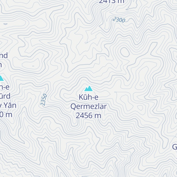 Map of Kūh-e Qermezlar