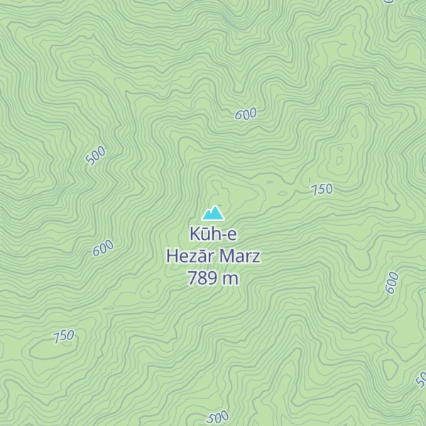 Map of Kūh-e Hezār Marz