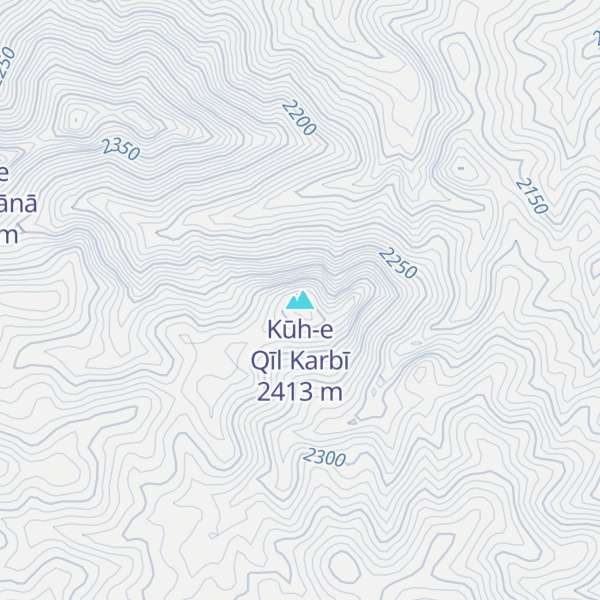 Map of Kūh-e Qīl Karbī